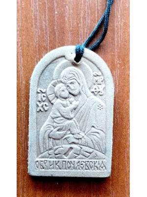 Образок с изображением иконы Богородица Почаевская